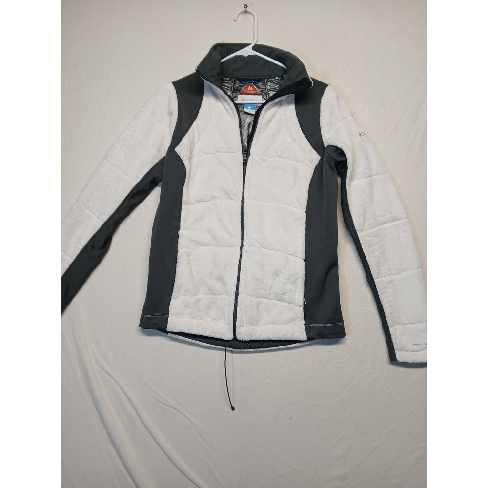 Columbia womens large omniheat fuzzy fleece‎ jacket full zip